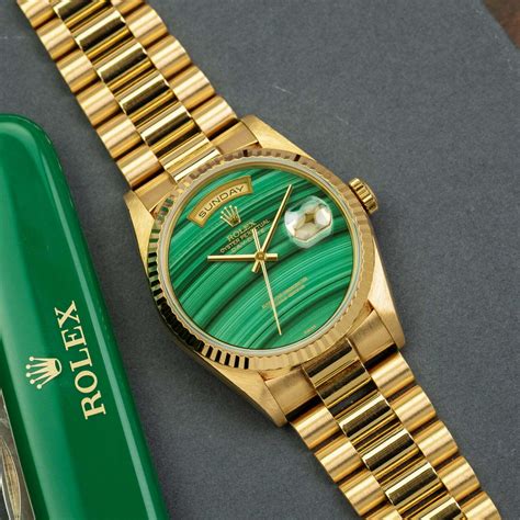 rolex malachite dial|rolex day date wood dial.